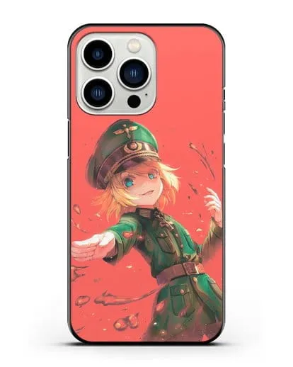 Чехол аниме Военная хроника маленькой девочки - Злая Таня силиконовый для iPhone 13 Pro