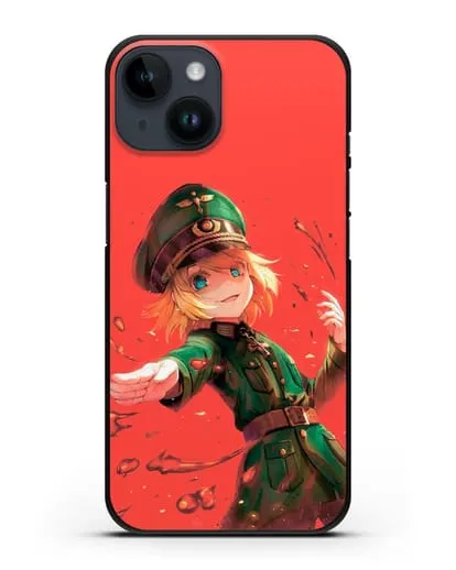 Чехол аниме Военная хроника маленькой девочки - Злая Таня силиконовый для iPhone 14