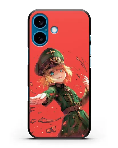 Чехол аниме Военная хроника маленькой девочки - Злая Таня силиконовый для iPhone 16