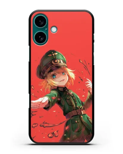 Чехол аниме Военная хроника маленькой девочки - Злая Таня силиконовый для iPhone 16 Plus