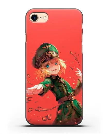 Чехол аниме Военная хроника маленькой девочки - Злая Таня силиконовый для iPhone 7