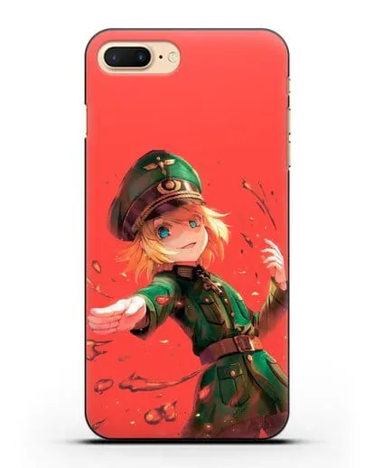 Чехол аниме Военная хроника маленькой девочки - Злая Таня силиконовый для iPhone 8 Plus