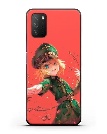 Чехол аниме Военная хроника маленькой девочки - Злая Таня силиконовый для Xiaomi Poco M3