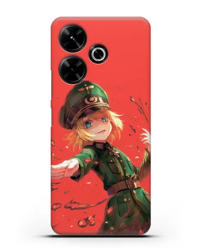 Чехол аниме Военная хроника маленькой девочки - Злая Таня силиконовый для Xiaomi Poco M6