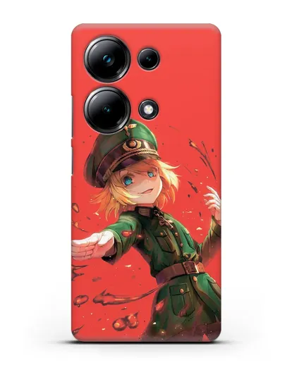 Чехол аниме Военная хроника маленькой девочки - Злая Таня силиконовый для Xiaomi Poco M6 Pro