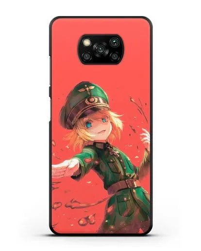 Чехол аниме Военная хроника маленькой девочки - Злая Таня силиконовый для Xiaomi Poco X3