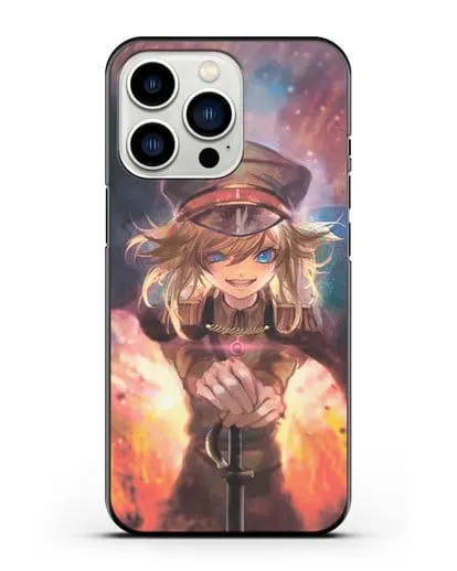 Чехол аниме Военная хроника маленькой девочки - Демон Рейна силиконовый для iPhone 13 Pro