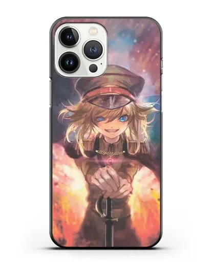 Чехол аниме Военная хроника маленькой девочки - Демон Рейна силиконовый для iPhone 13 Pro Max