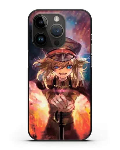 Чехол аниме Военная хроника маленькой девочки - Демон Рейна силиконовый для iPhone 14 Pro