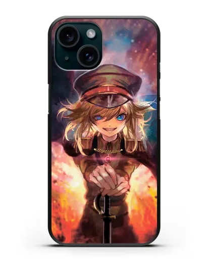 Чехол аниме Военная хроника маленькой девочки - Демон Рейна силиконовый для iPhone 15