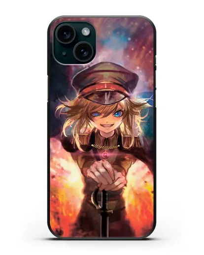 Чехол аниме Военная хроника маленькой девочки - Демон Рейна силиконовый для iPhone 15 Plus