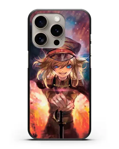 Чехол аниме Военная хроника маленькой девочки - Демон Рейна силиконовый для iPhone 15 Pro