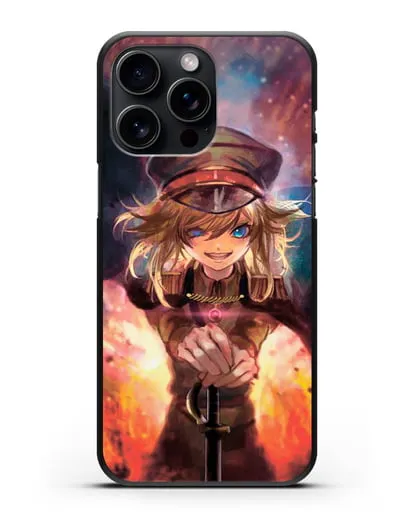 Чехол аниме Военная хроника маленькой девочки - Демон Рейна силиконовый для iPhone 15 Pro Max