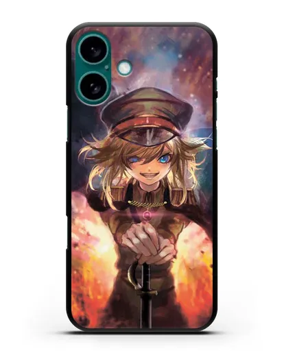 Чехол аниме Военная хроника маленькой девочки - Демон Рейна силиконовый для iPhone 16 Plus