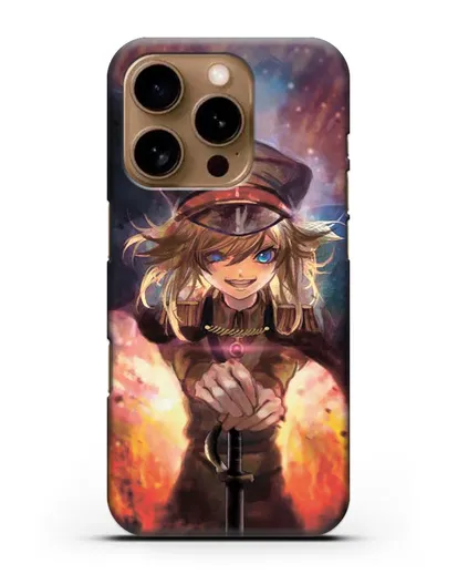 Чехол аниме Военная хроника маленькой девочки - Демон Рейна силиконовый для iPhone 16 Pro