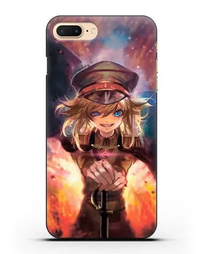Чехол аниме Военная хроника маленькой девочки - Демон Рейна силиконовый для iPhone 8 Plus