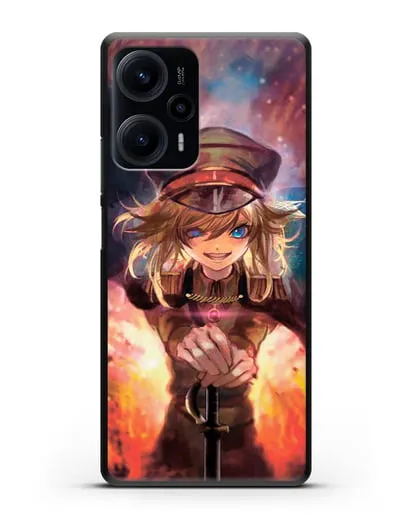 Чехол аниме Военная хроника маленькой девочки - Демон Рейна силиконовый для Xiaomi Poco F5