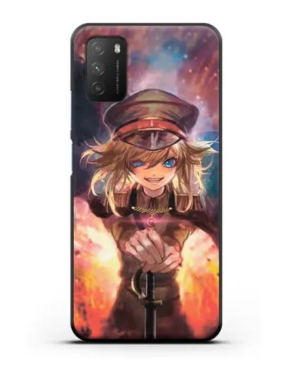 Чехол аниме Военная хроника маленькой девочки - Демон Рейна силиконовый для Xiaomi Poco M3