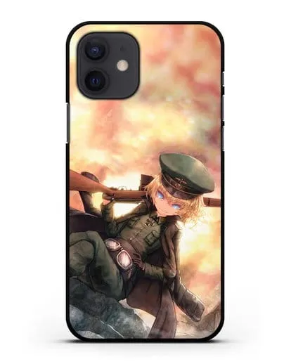 Чехол аниме Военная хроника маленькой девочки - Таня с ружьём силиконовый для iPhone 12