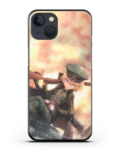 Чехол аниме Военная хроника маленькой девочки - Таня с ружьём силиконовый для iPhone 13