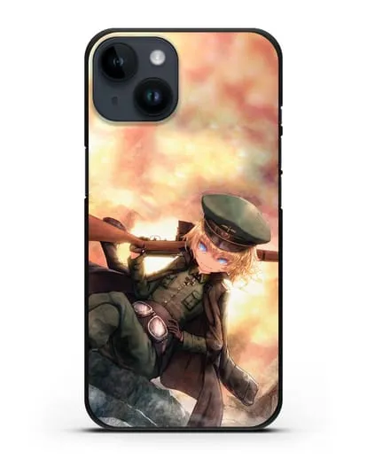 Чехол аниме Военная хроника маленькой девочки - Таня с ружьём силиконовый для iPhone 14