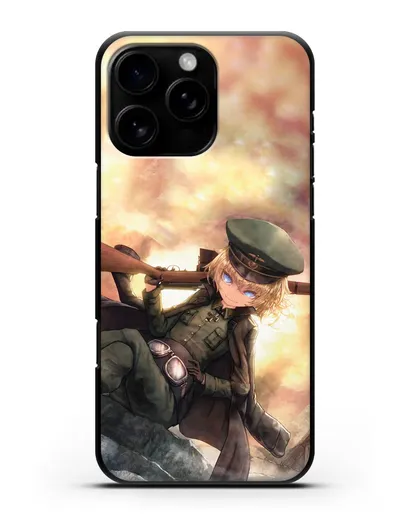 Чехол аниме Военная хроника маленькой девочки - Таня с ружьём силиконовый для iPhone 16 Pro Max