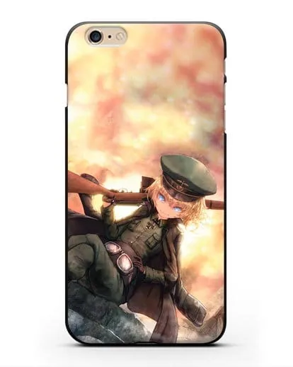 Чехол аниме Военная хроника маленькой девочки - Таня с ружьём силиконовый для iPhone 6 Plus