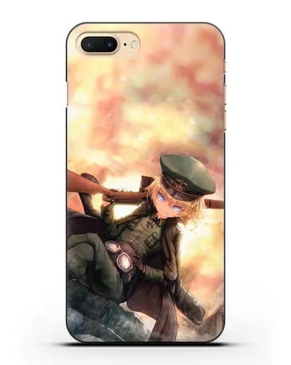 Чехол аниме Военная хроника маленькой девочки - Таня с ружьём силиконовый для iPhone 8 Plus