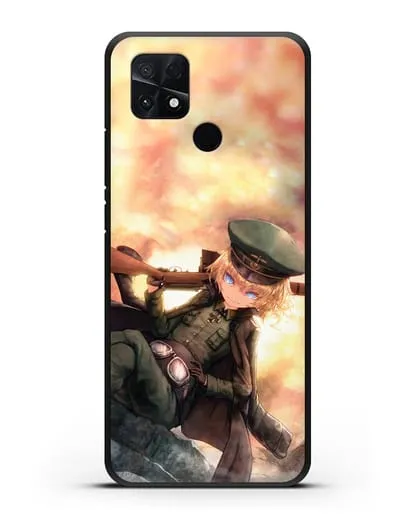 Чехол аниме Военная хроника маленькой девочки - Таня с ружьём силиконовый для Xiaomi Poco C40