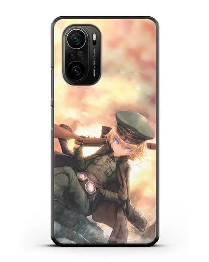 Чехол аниме Военная хроника маленькой девочки - Таня с ружьём силиконовый для Xiaomi Poco F3