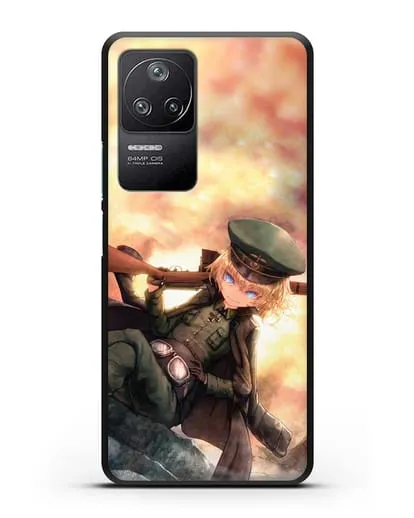 Чехол аниме Военная хроника маленькой девочки - Таня с ружьём силиконовый для Xiaomi Poco F4