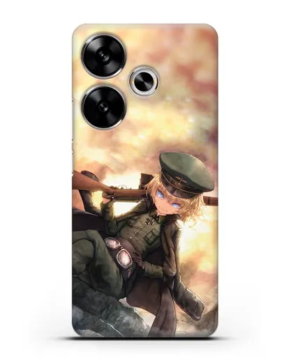 Чехол аниме Военная хроника маленькой девочки - Таня с ружьём силиконовый для Xiaomi Poco F6