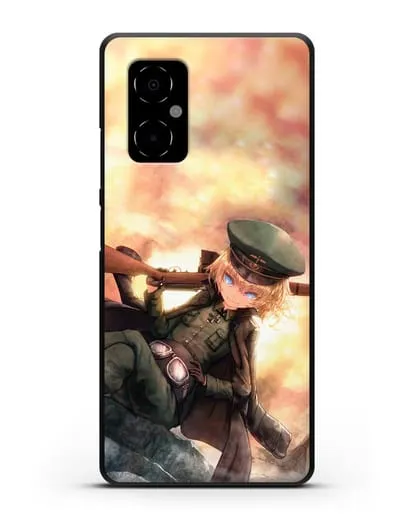 Чехол аниме Военная хроника маленькой девочки - Таня с ружьём силиконовый для Xiaomi Poco M4 5G