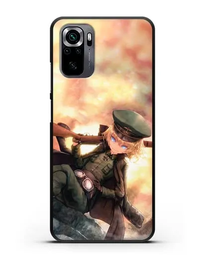 Чехол аниме Военная хроника маленькой девочки - Таня с ружьём силиконовый для Xiaomi Poco M5s