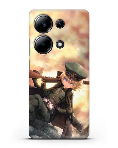Чехол аниме Военная хроника маленькой девочки - Таня с ружьём силиконовый для Xiaomi Poco M6 Pro