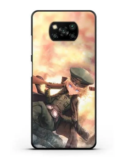 Чехол аниме Военная хроника маленькой девочки - Таня с ружьём силиконовый для Xiaomi Poco X3