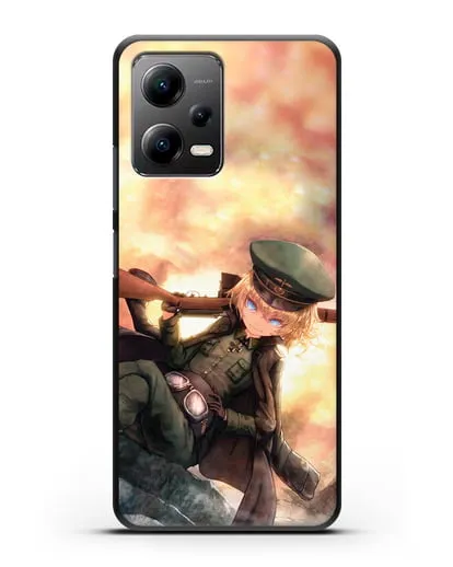 Чехол аниме Военная хроника маленькой девочки - Таня с ружьём силиконовый для Xiaomi Poco X5