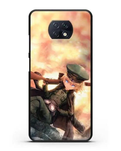 Чехол аниме Военная хроника маленькой девочки - Таня с ружьём силиконовый для Xiaomi Redmi Note 9T