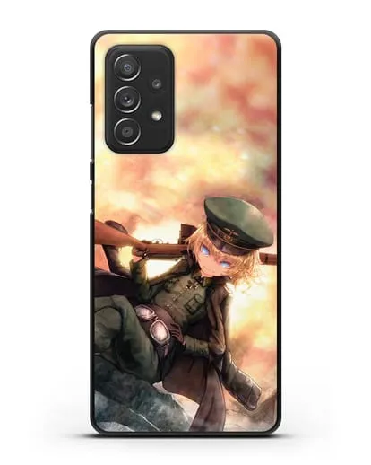 Чехол аниме Военная хроника маленькой девочки - Таня с ружьём силиконовый для Samsung Galaxy A53