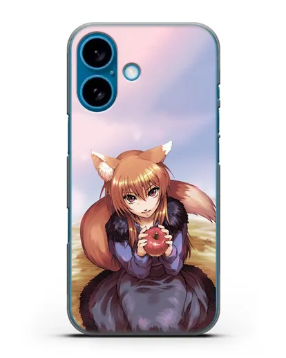 Чехол аниме Волчица и пряности - Волчица с яблоком силиконовый для iPhone 16