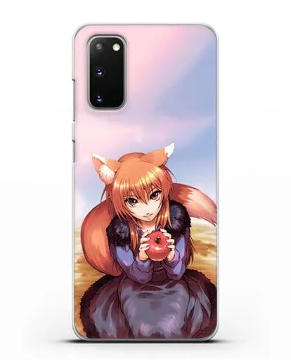 Чехол аниме Волчица и пряности - Волчица с яблоком силиконовый для Samsung Galaxy S20 [SM-G980F]