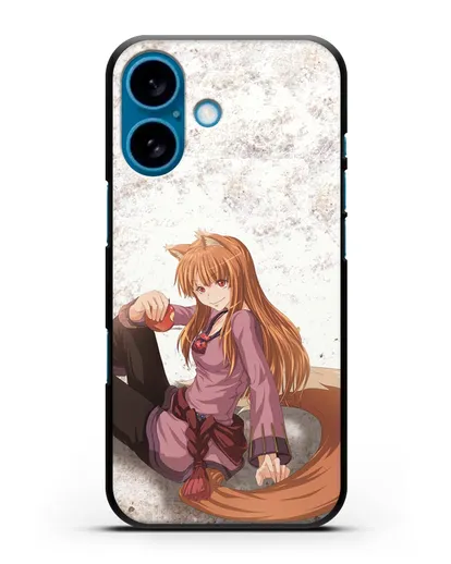 Чехол аниме Волчица и пряности - Волчица Холо силиконовый для iPhone 16