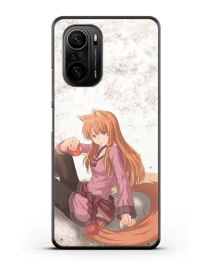 Чехол аниме Волчица и пряности - Волчица Холо силиконовый для Xiaomi Poco F3