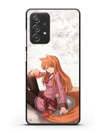 Чехол аниме Волчица и пряности - Волчица Холо силиконовый для Samsung Galaxy A53