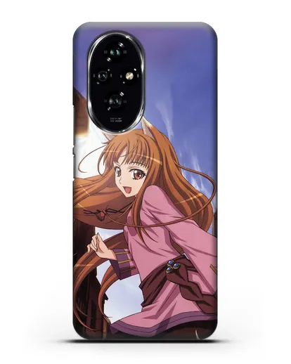 Чехол аниме Волчица и пряности - Волчица в городе силиконовый для Honor 200