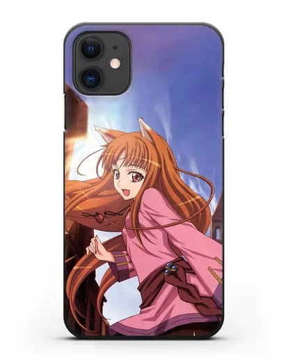 Чехол аниме Волчица и пряности - Волчица в городе силиконовый для iPhone 11