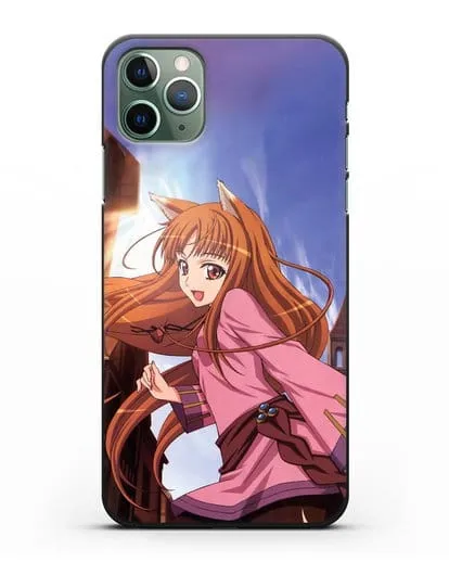 Чехол аниме Волчица и пряности - Волчица в городе силиконовый для iPhone 11 Pro Max