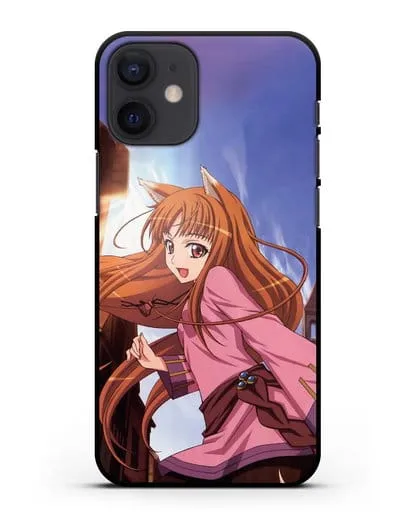 Чехол аниме Волчица и пряности - Волчица в городе силиконовый для iPhone 12 mini