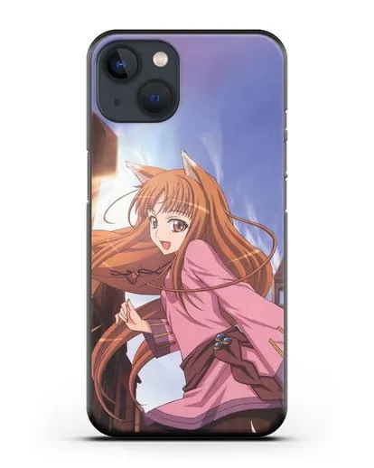 Чехол аниме Волчица и пряности - Волчица в городе силиконовый для iPhone 13