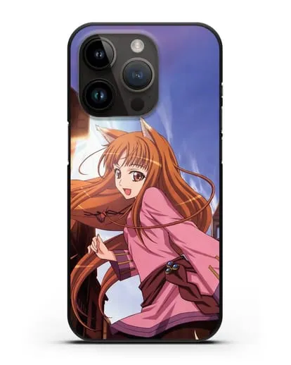 Чехол аниме Волчица и пряности - Волчица в городе силиконовый для iPhone 14 Pro